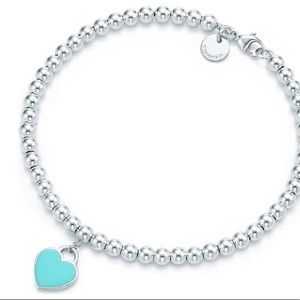Tiffany & Co Teal Heart Bracelet